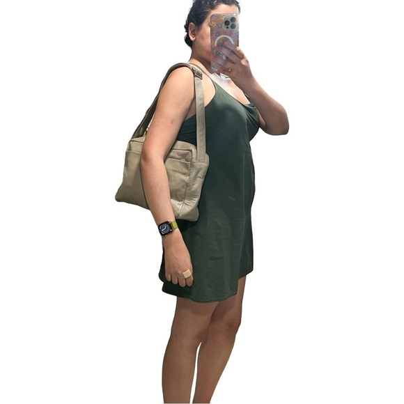 NEW PERLINA NEW YORK Taupe Satchel Leather Bag - Picture 8 of 8